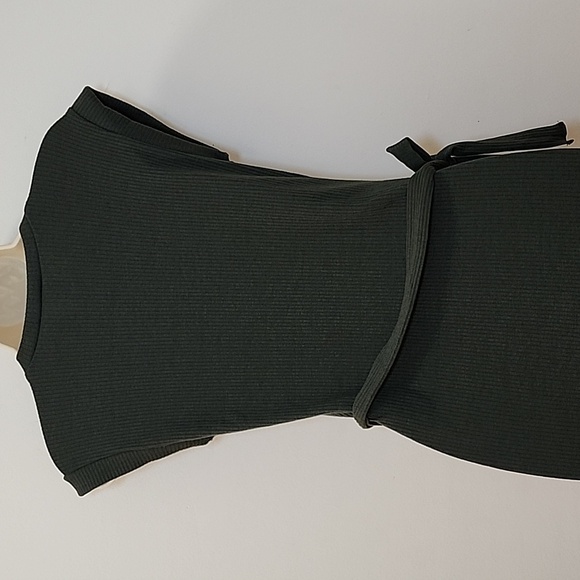 ALYA The Elixir Green  The Long Weekend Sleeveless Tank Ribbed Midi Dress SZ XS - Picture 8 of 16